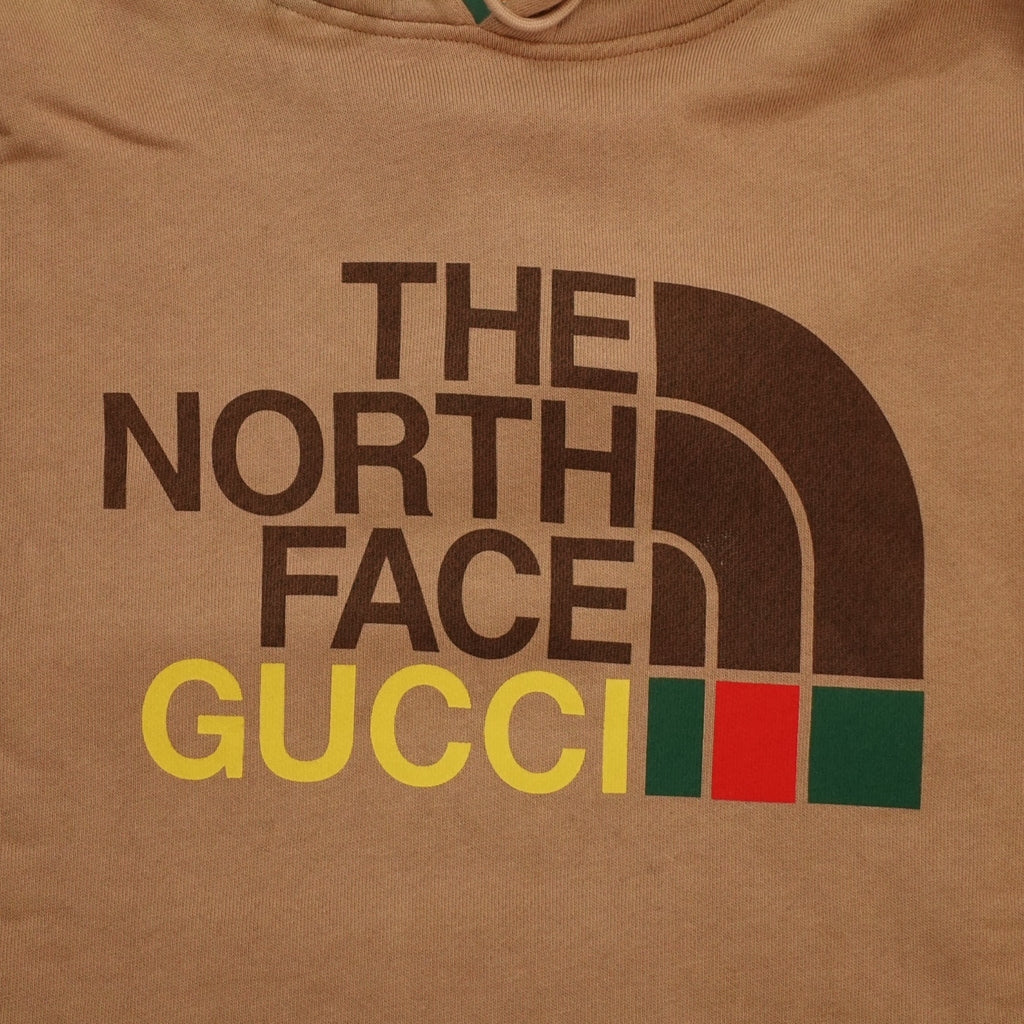Gucci X The North Face Pullover Hoodie in Brown sweatshirt men's unisex S XL