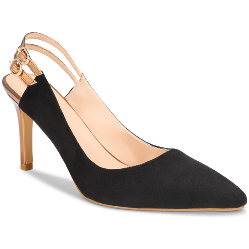 Renee Slingback pumps heels shoes black suede bronze slingbacks 9 Vaila