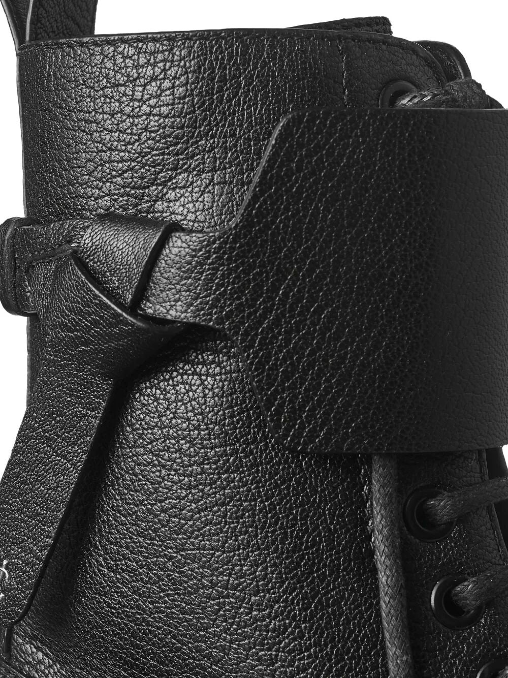 Jimmy Choo ladies Rosabel Leather Lace-Up Combat Boots black Motorcycle