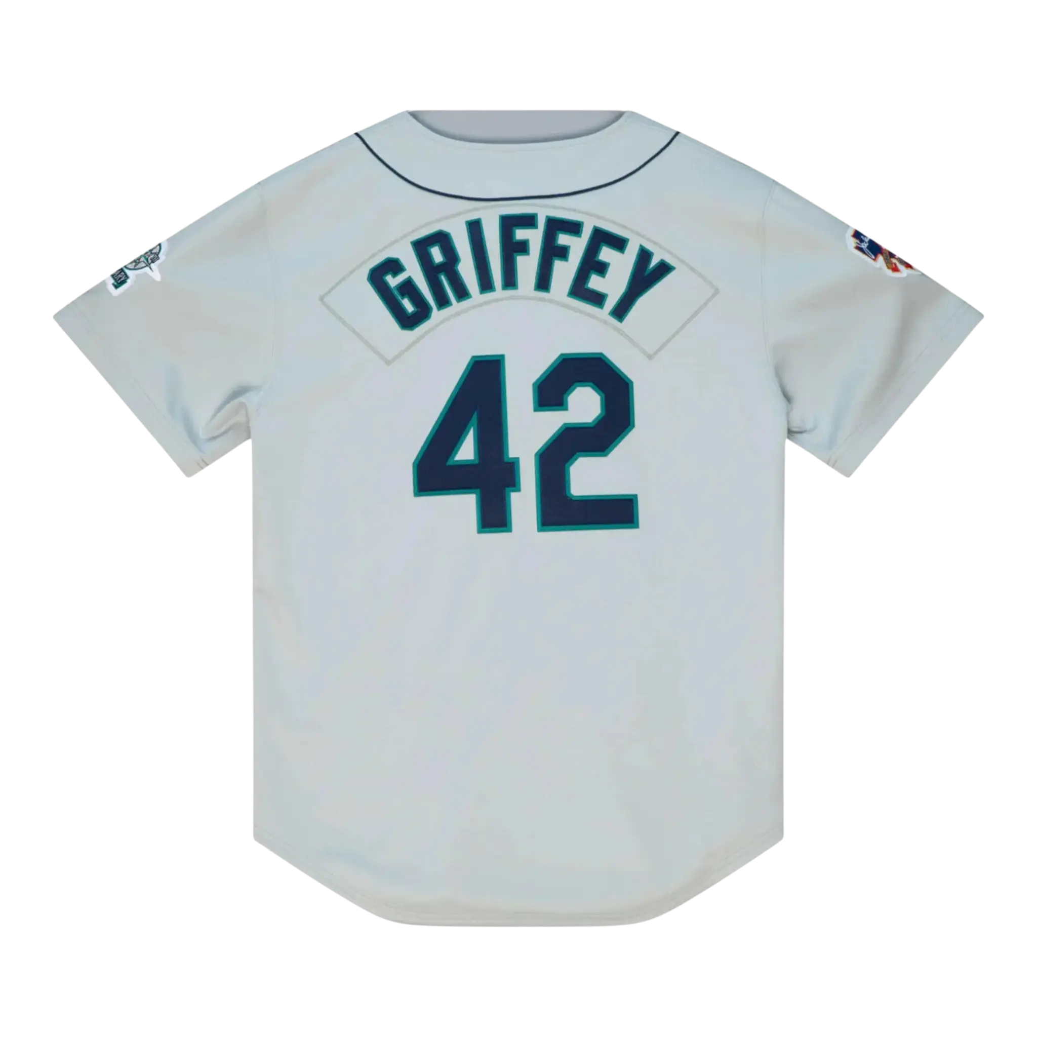 Mitchell & Ness Authentic Seattle Mariners 1997 Ken Griffey Jr. Men Baseball Jersey Grey