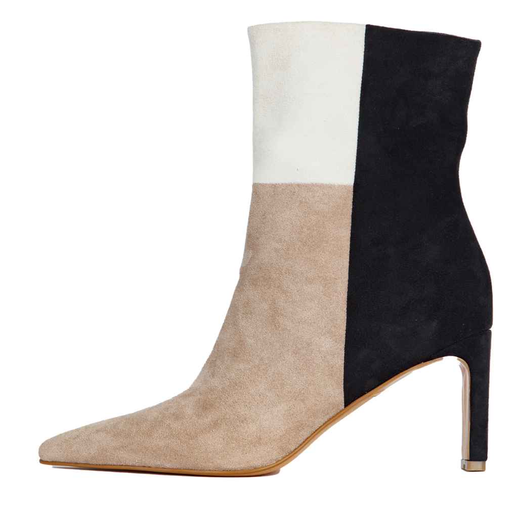 Simone Booties Vaila Shoes boots stiletto booties large plus size black tan white