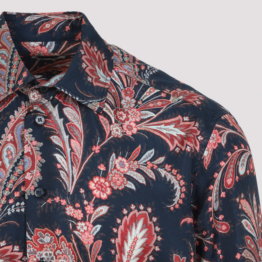 Etro Roma Shirt Men's Paisley button-up SILK casual dress