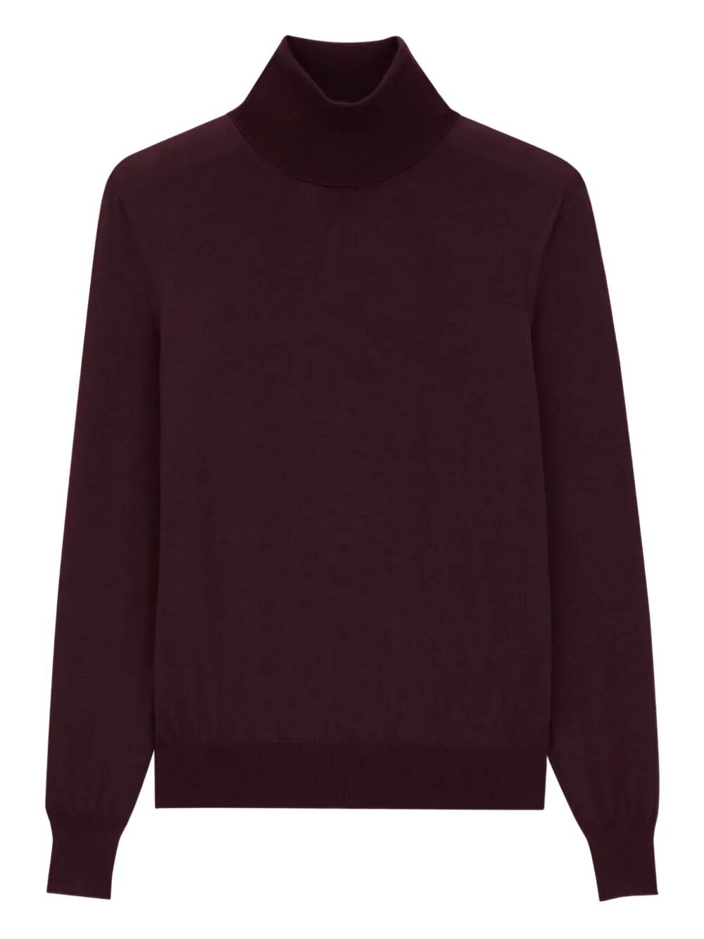 YSL Yves Saint Laurent Men's Wool Turtleneck Sweater Burgundy