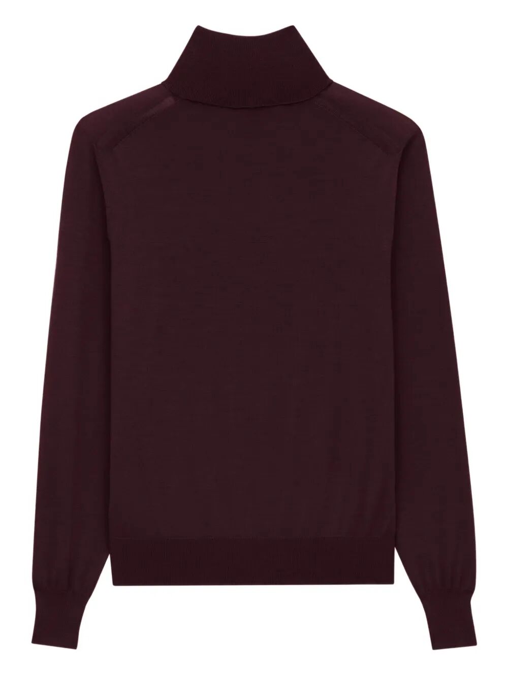 YSL Yves Saint Laurent Men's Wool Turtleneck Sweater Burgundy