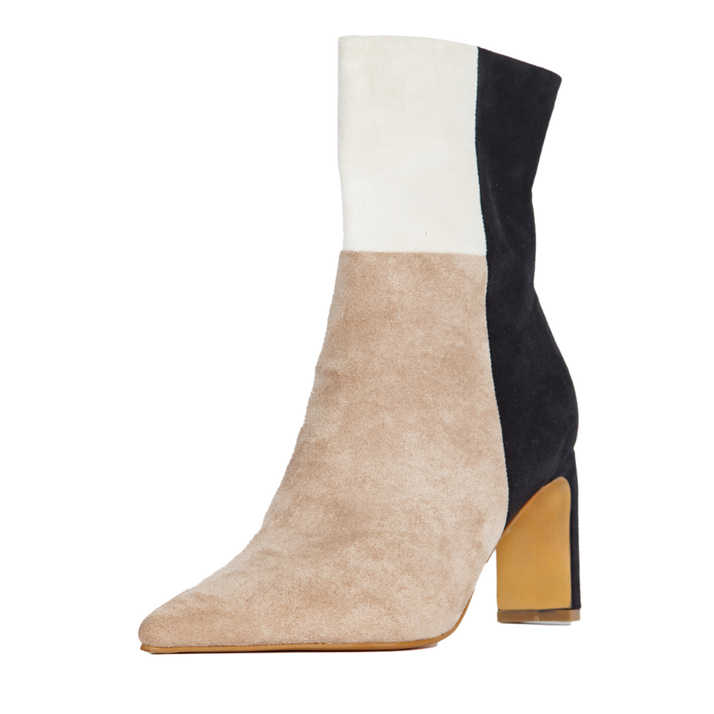 Simone Booties Vaila Shoes boots stiletto booties large plus size black tan white