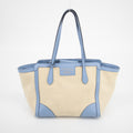 Gucci Beige x Brown Canvas Swing Tote - #1837 Handbag Purse Tote