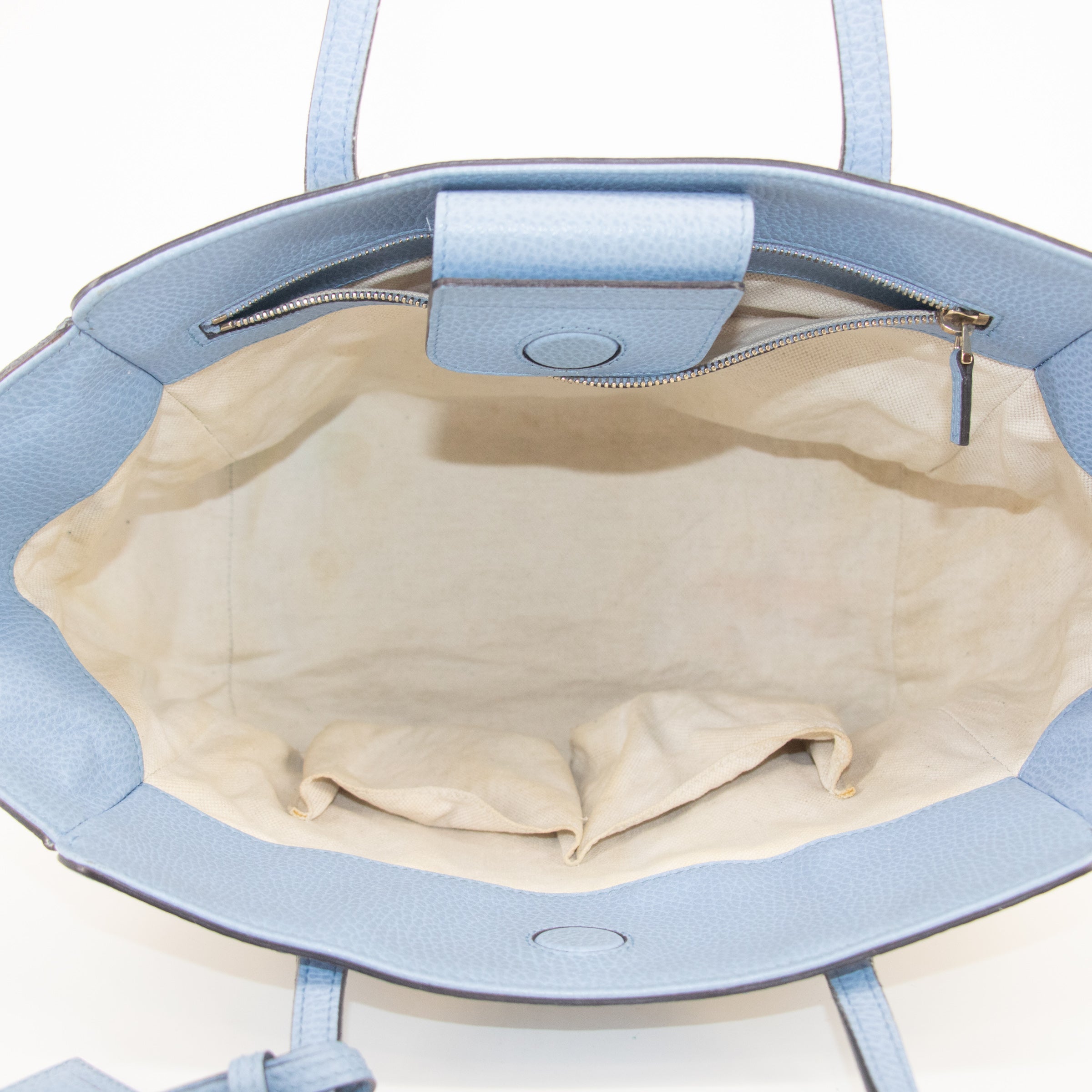 Gucci Beige x Brown Canvas Swing Tote - #1837 Handbag Purse Tote