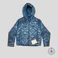 Louis Vuitton LVSE Flower Quilted Hoodie Jacket in Blue Coat unisex 52 Men's