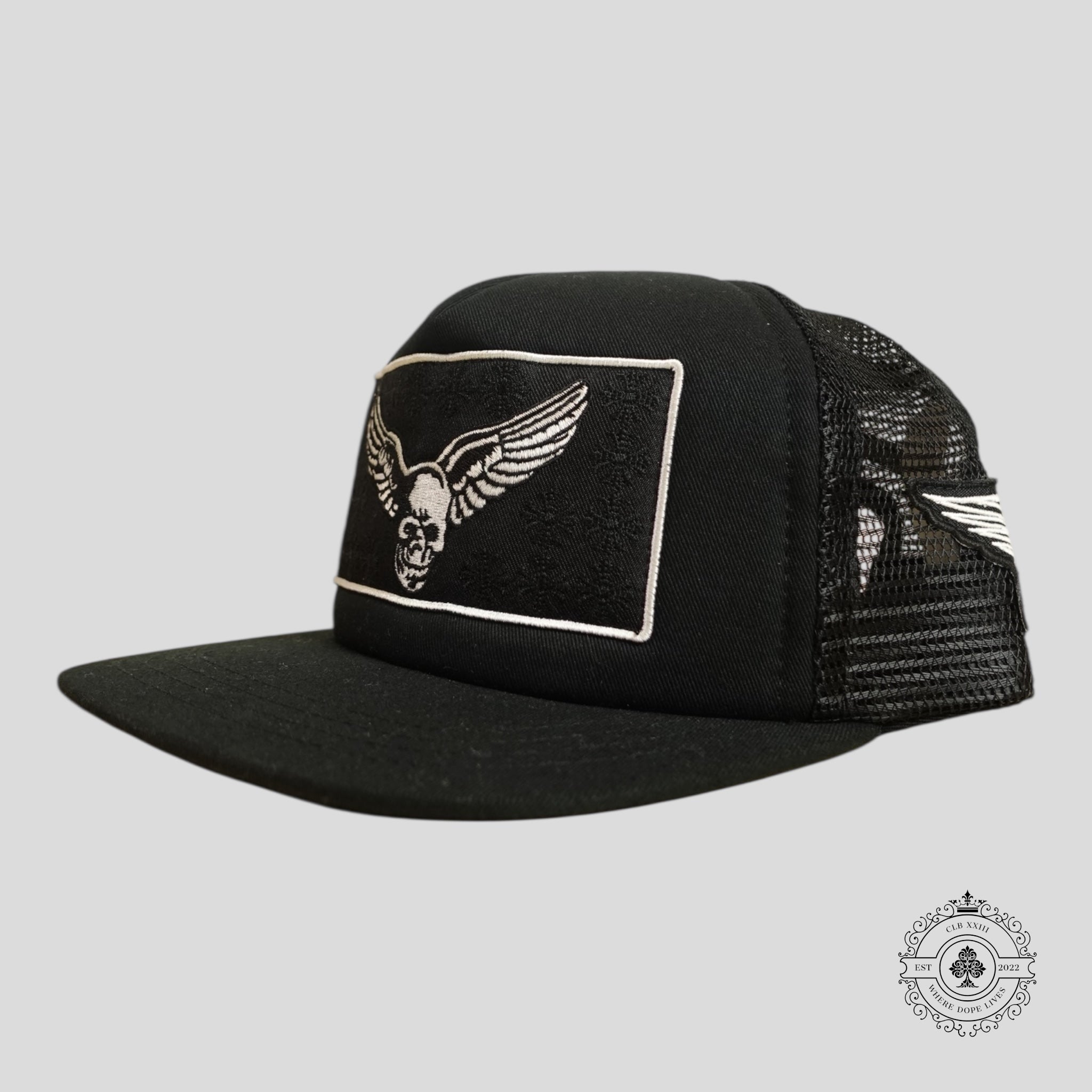Chrome Hearts Foti Harris X Aerosmith Patch Hat in Black Cap