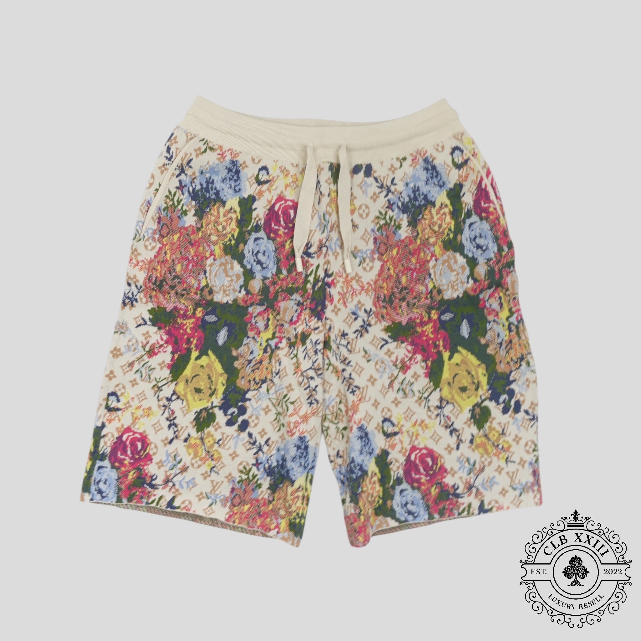 Louis Vuitton Flower Graphic Shorts in Multicolor Large unisex men's floral