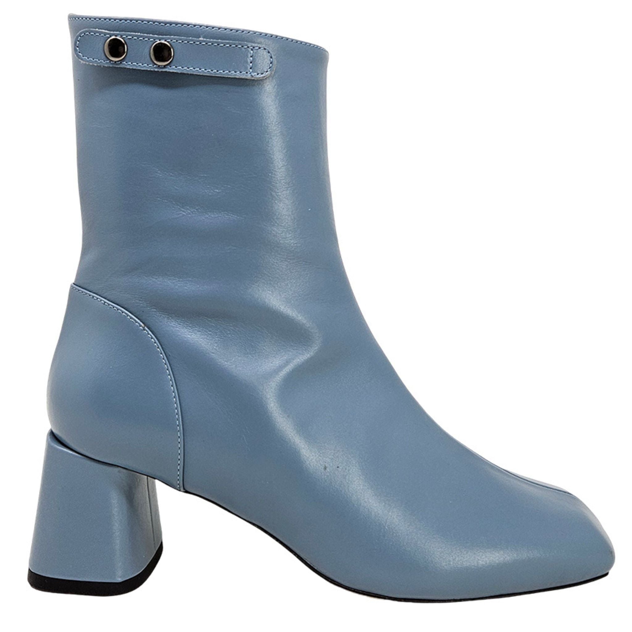 The Keli Blue Ankle Boots Madison Maison heels