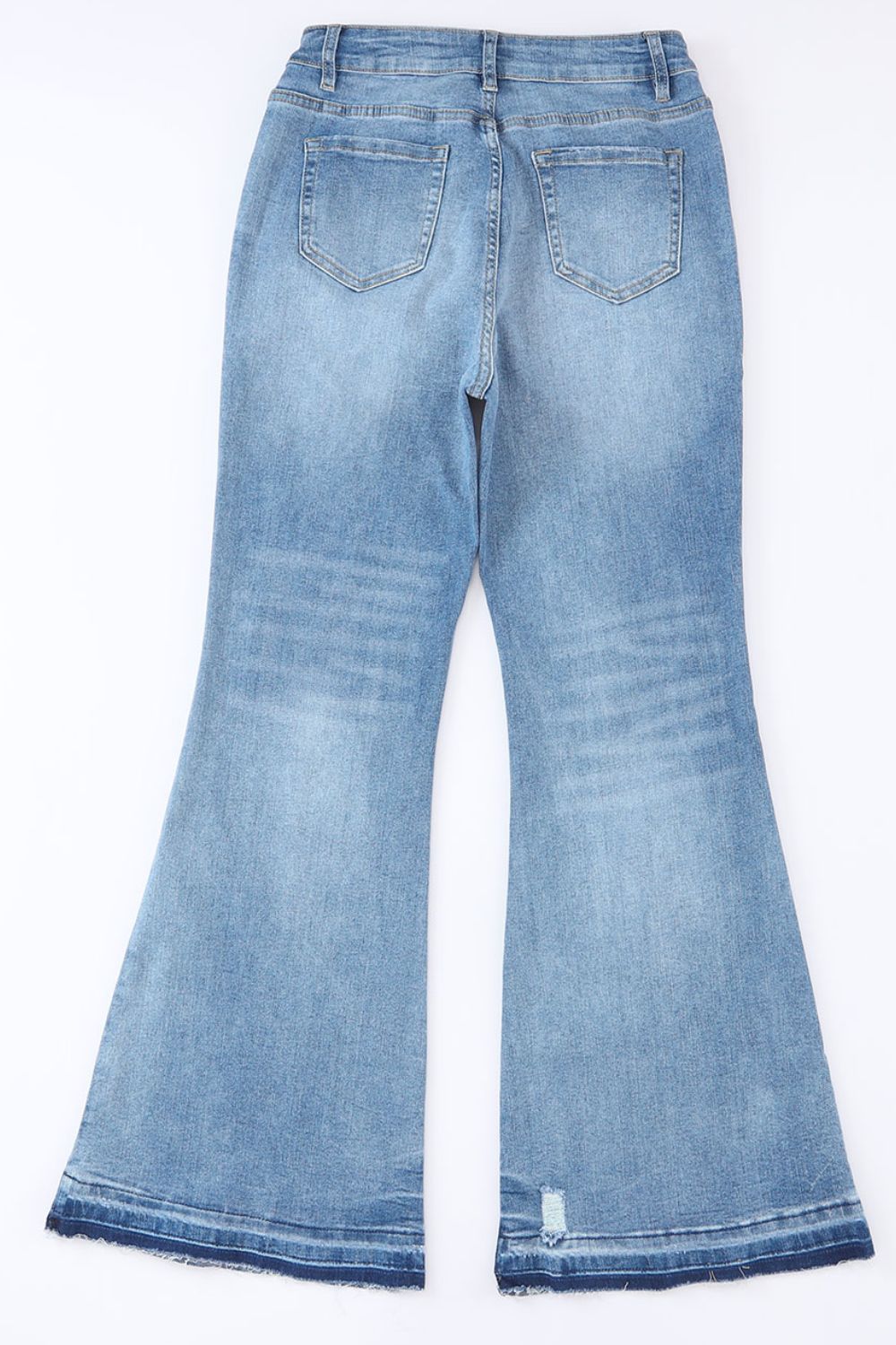 JUDY BLUE High Waist Button Fly Flared Blue Jeans
