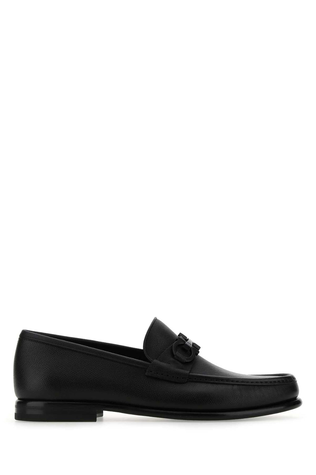 Salvatore Ferragamo Men's Black Leather Loafers shoes