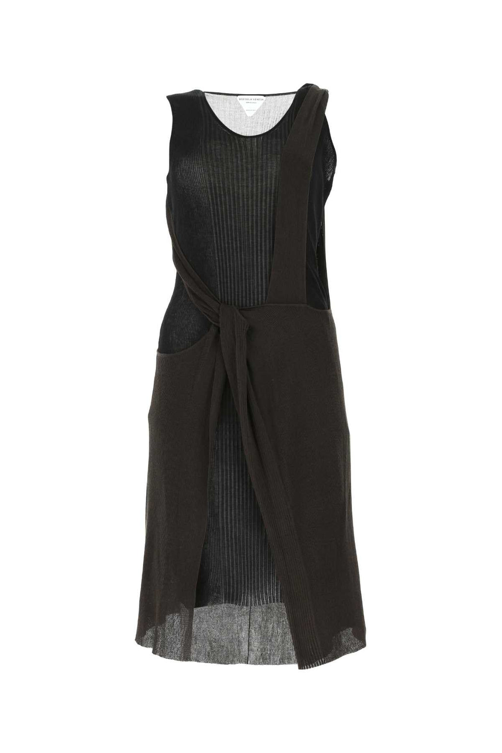 Bottega Veneta ladies Two-Tone Cotton Blend Dress cotton silk