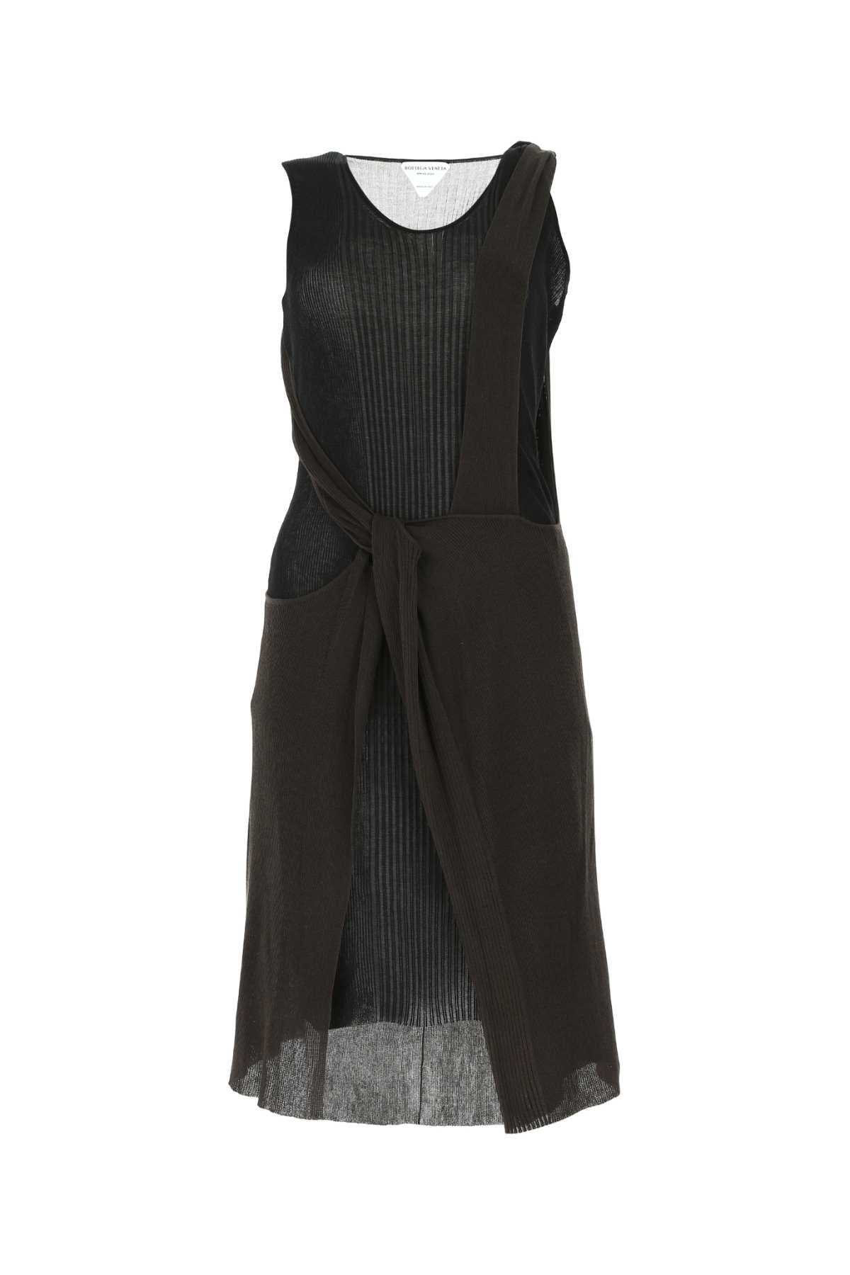 Bottega Veneta ladies Two-Tone Cotton Blend Dress cotton silk