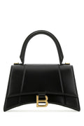 Balenciaga ladies Black Leather Small Hourglass Handbag purse