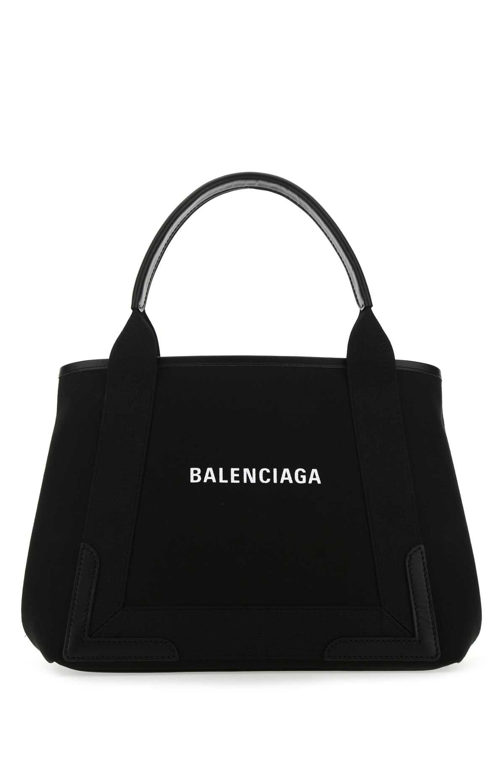 Balenciaga Ladies Black Canvas Small Cabas Handbag Purse Bag