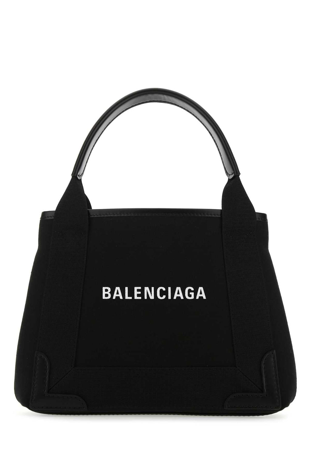 Balenciaga ladies Black Canvas Cabas Navy Xs Handbag purse