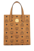 MCM Unisex Printed Canvas Shopping Bag handbag purse