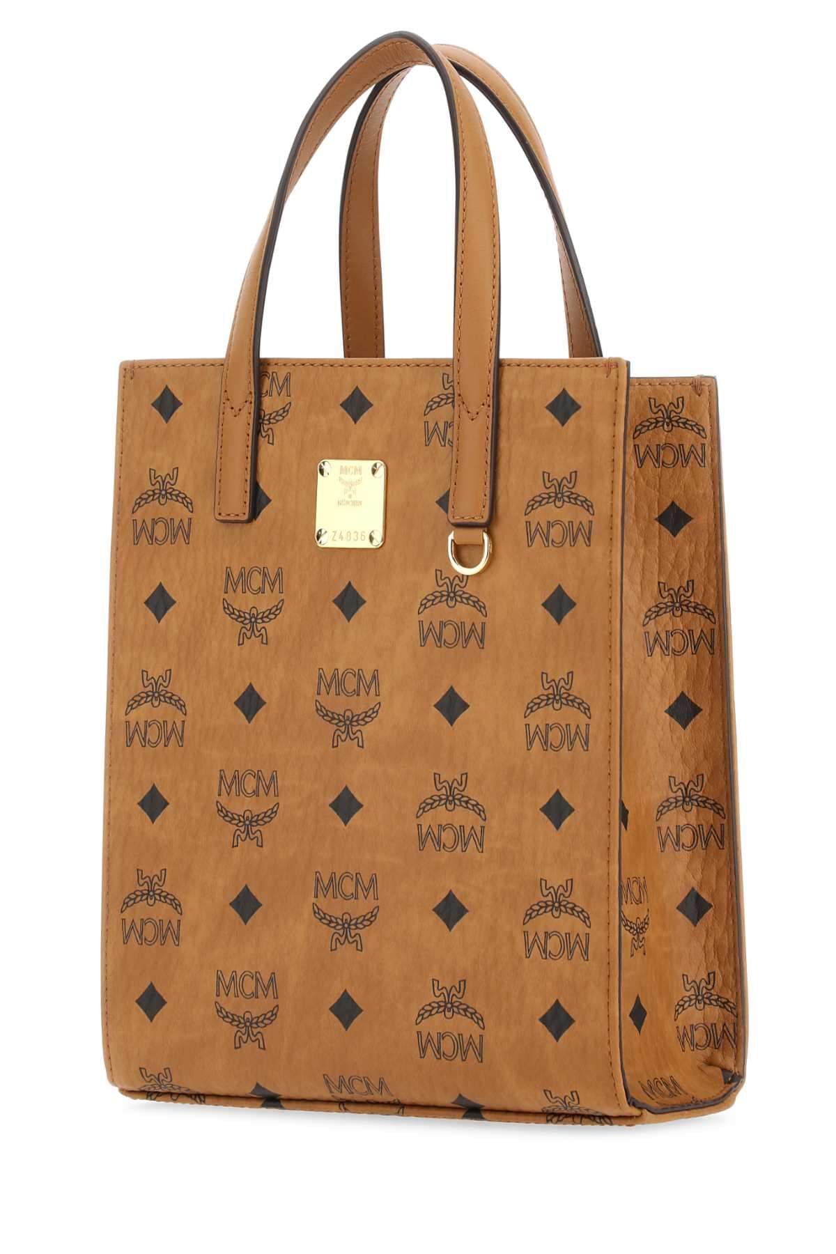 MCM Unisex Printed Canvas Shopping Bag handbag purse