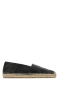 Yves Saint Laurent Men's Black Leather Monogram Espadrilles shoes casual