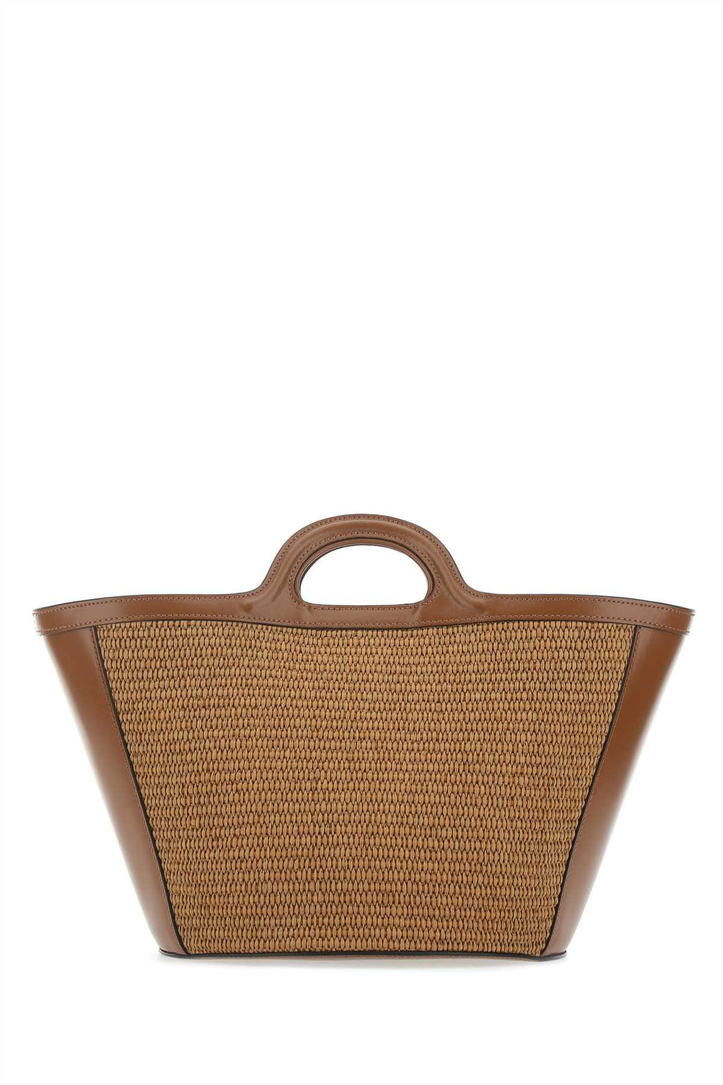 Marni ladies Two-Tone Leather And Raffia Small Tropicalia Summer Handbag purse