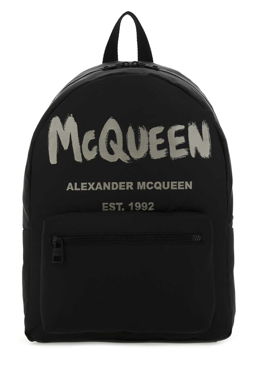 Alexander Mcqueen Men's Black Canvas Metropolitan Backpack