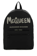 Alexander Mcqueen Men's Black Canvas Metropolitan Backpack