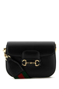 Gucci ladies Black Leather Mini Horsebit 1955 Crossbody Bag handbag purse