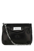 Maison Margiela ladies Black Nappa Leather Glam Slam purse bag Red Carpet Clutch