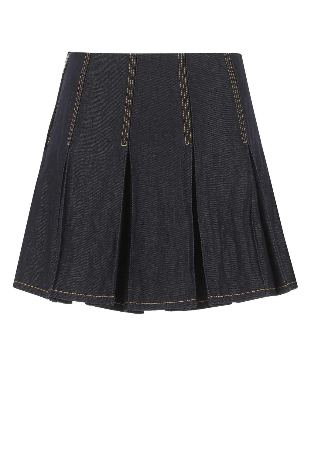 Bottega Veneta ladies Dark Blue Denim Mini Skirt