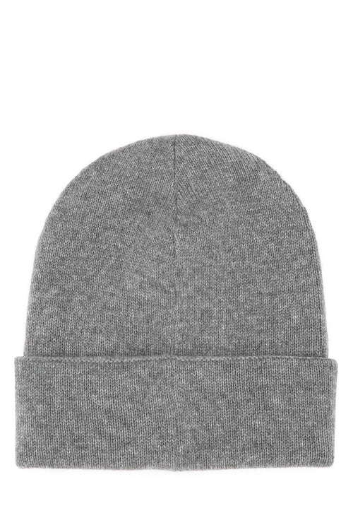 Alexander Mcqueen Men's Grey Cashmere Beanie Hat