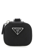 Prada unisex Black Leather Air Pods Case