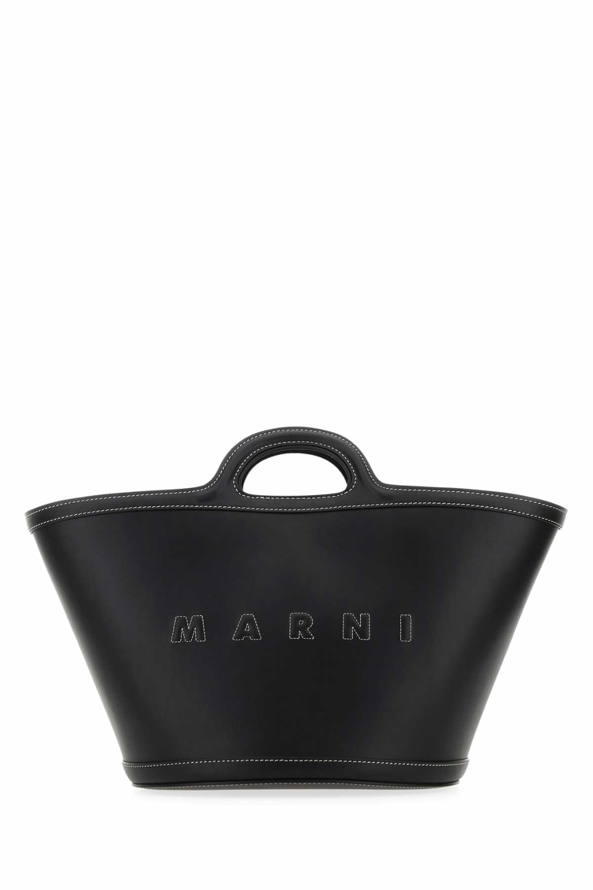 Marni ladies Black Leather Small Tropicalia Handbag purse