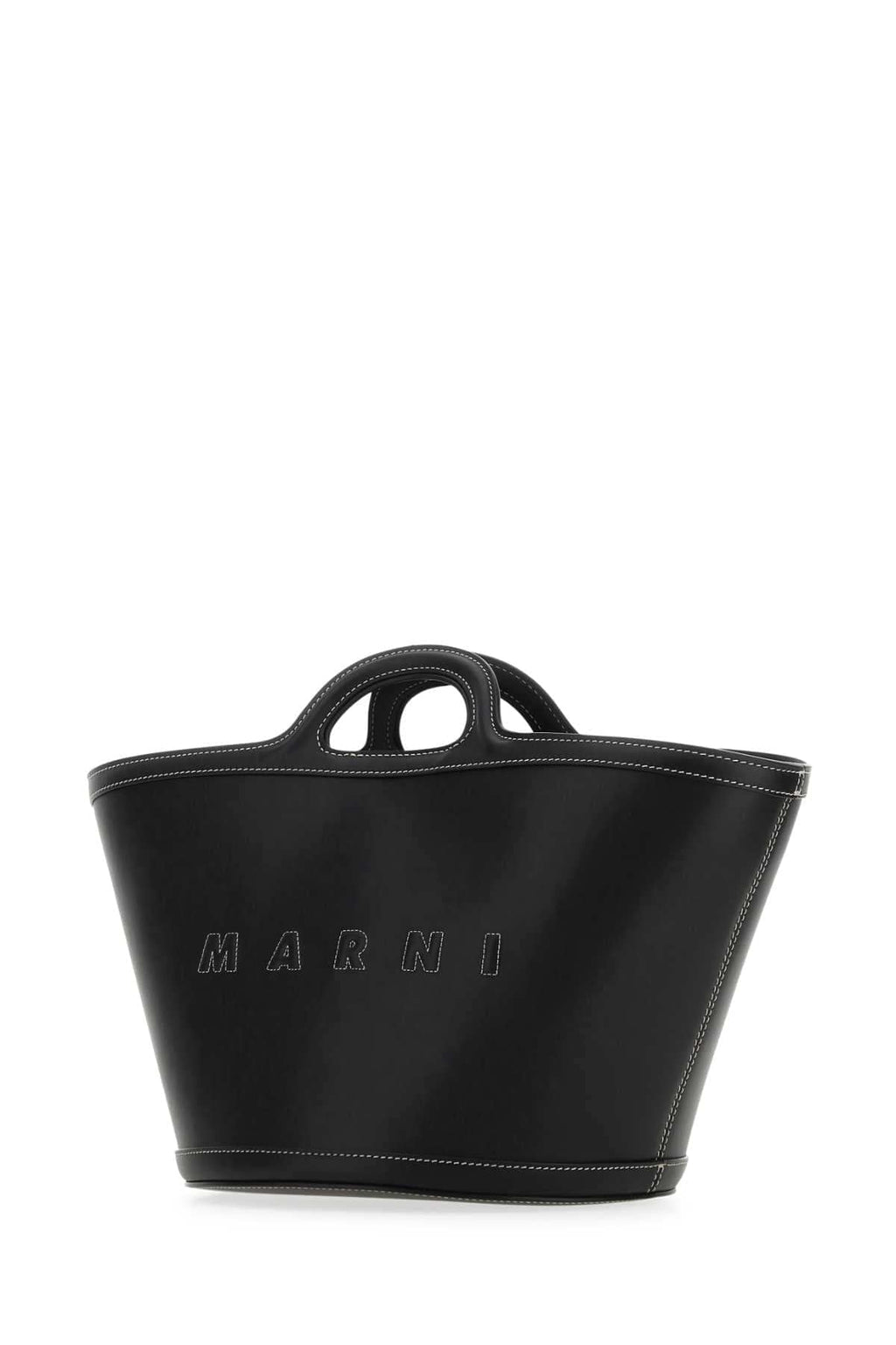 Marni ladies Black Leather Small Tropicalia Handbag purse