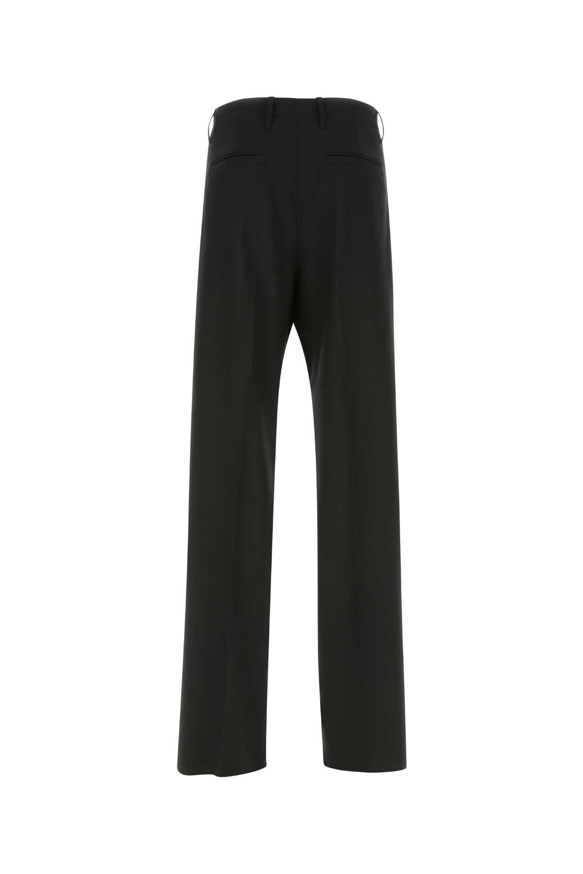 Versace Men's Black Stretch Wool Pants slacks trousers