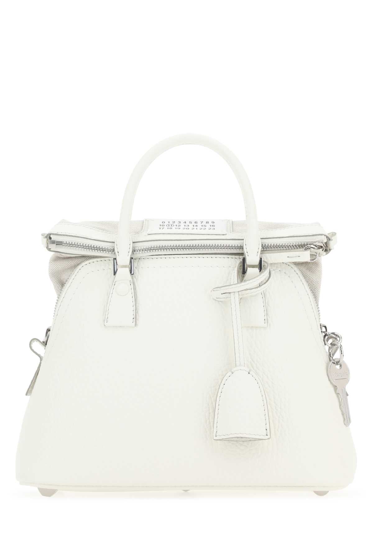 Maison Margiela ladies White Leather 5Ac Handbag purse bag