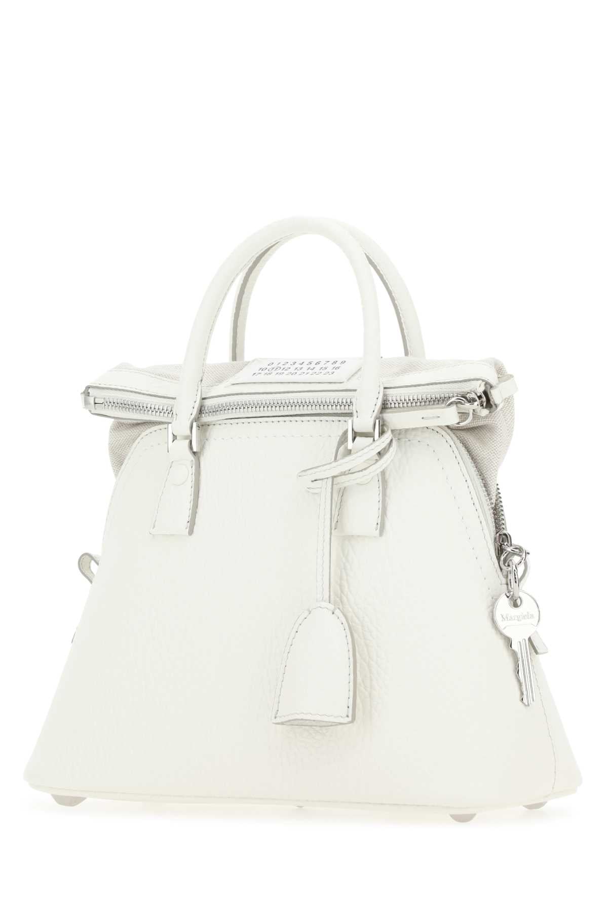 Maison Margiela ladies White Leather 5Ac Handbag purse bag
