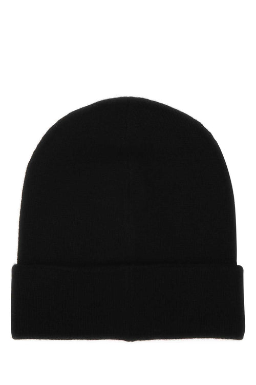 Alexander Mcqueen Men's Black 100% Cashmere Beanie Hat