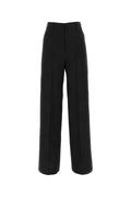 Burberry ladies Black Wool Blend Wide-Leg Pants slacks