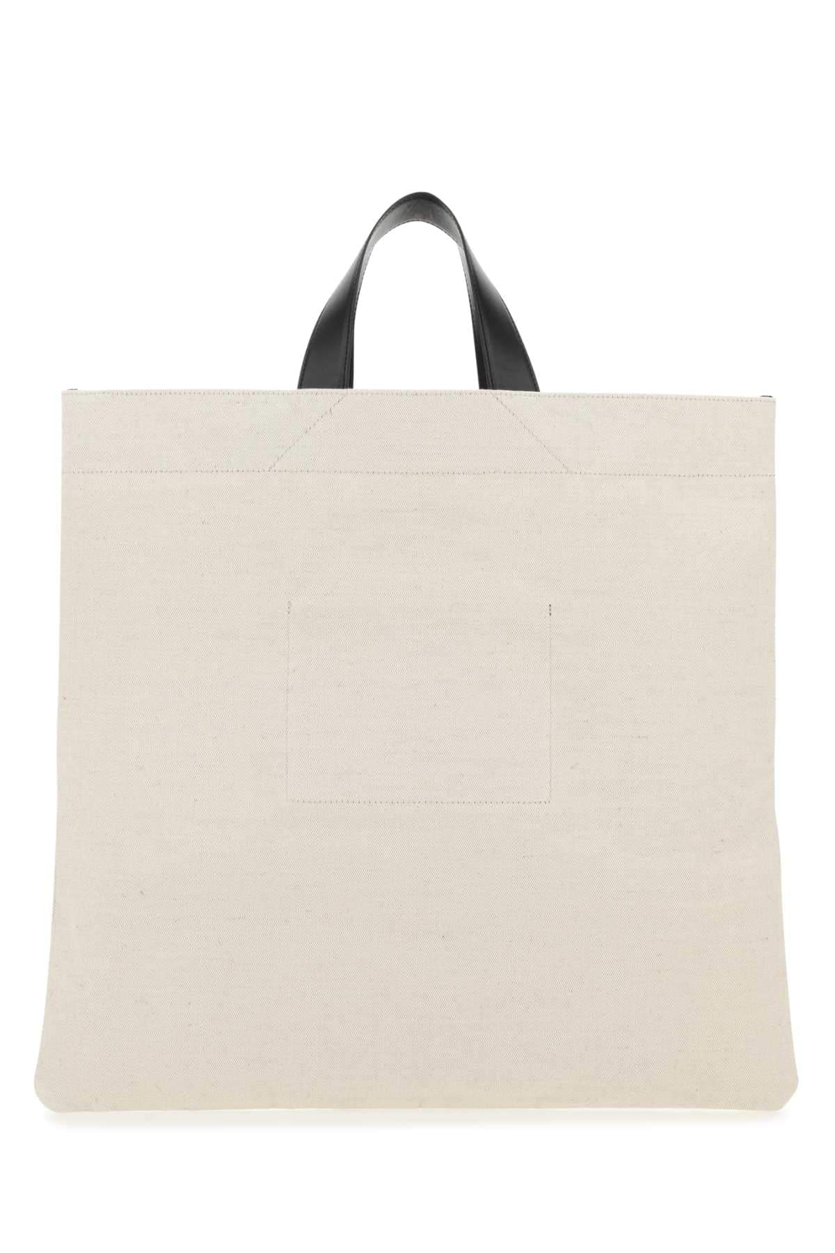 Jil Sander ladies Sand Canvas Shopping Bag Handbag Purse