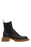 Loewe Men's Black Leather Chelsea Ankle Boots shoes