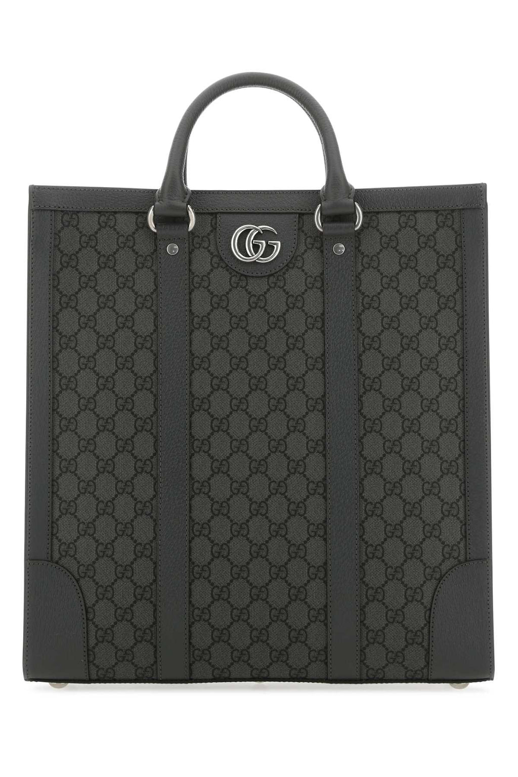Gucci Unisex Men's GG Supreme Fabric And Leather Ophidia Shopping Bag Tote handbag