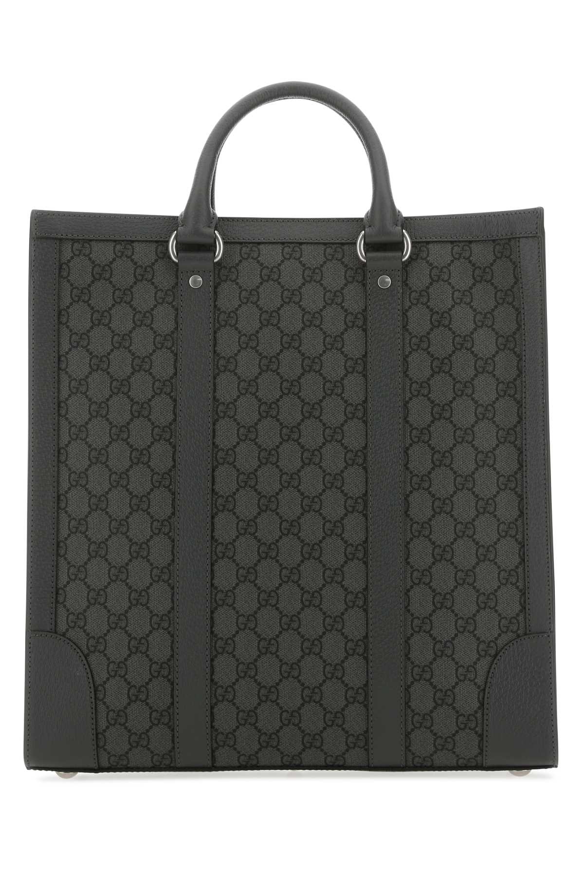Gucci Unisex Men's GG Supreme Fabric And Leather Ophidia Shopping Bag Tote handbag