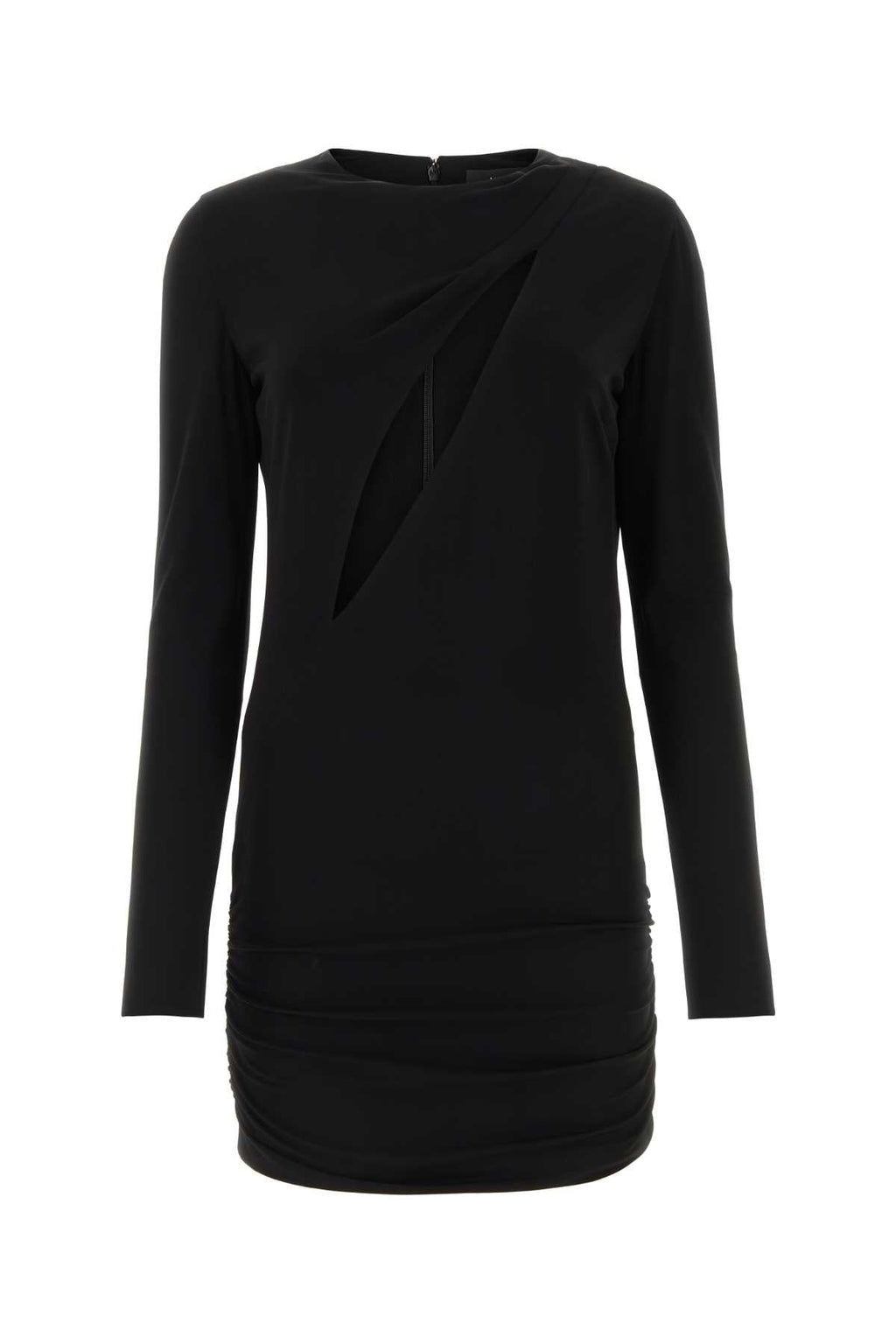 Versace ladies Black Stretch Viscose Mini Dress long sleeve
