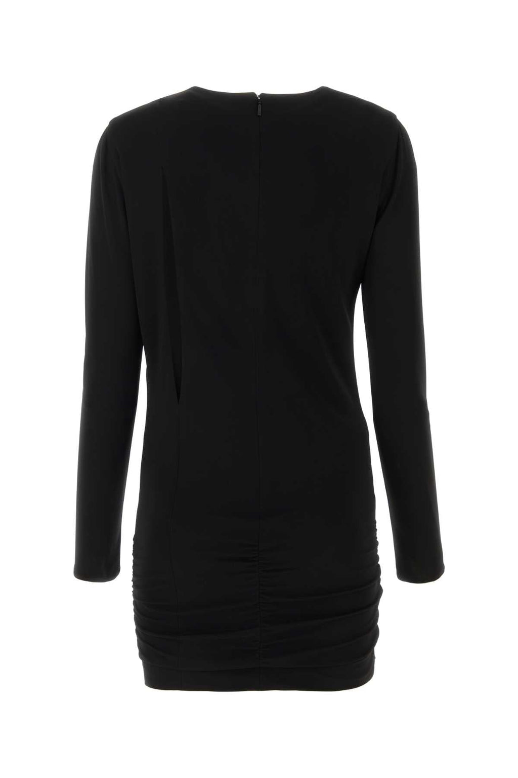 Versace ladies Black Stretch Viscose Mini Dress long sleeve