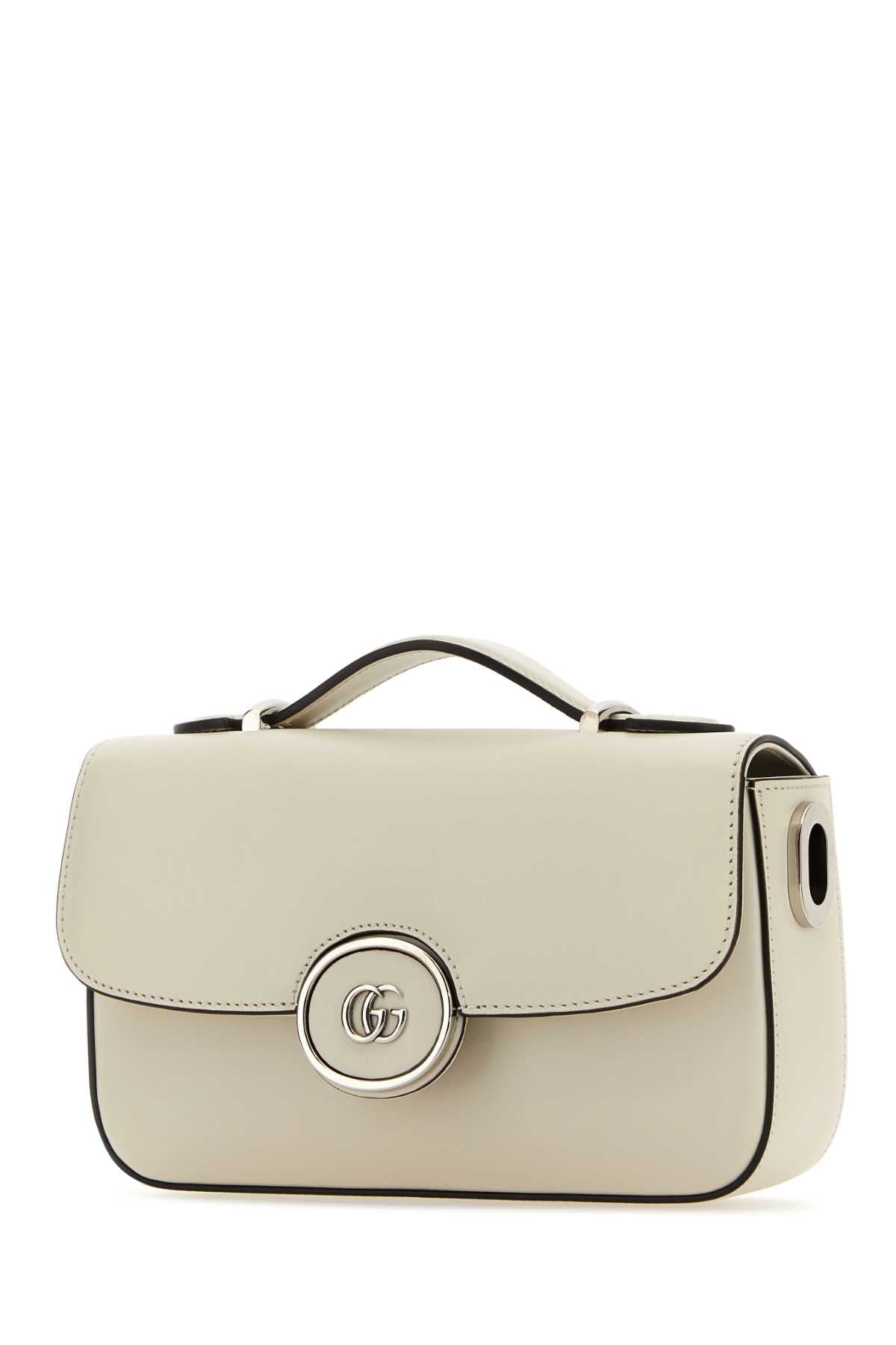 Gucci ladies Ivory Leather Mini Petite Gg Handbag purse