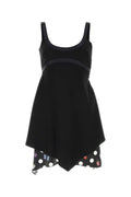 Versace ladies Black Acetate Blend Mini Dress