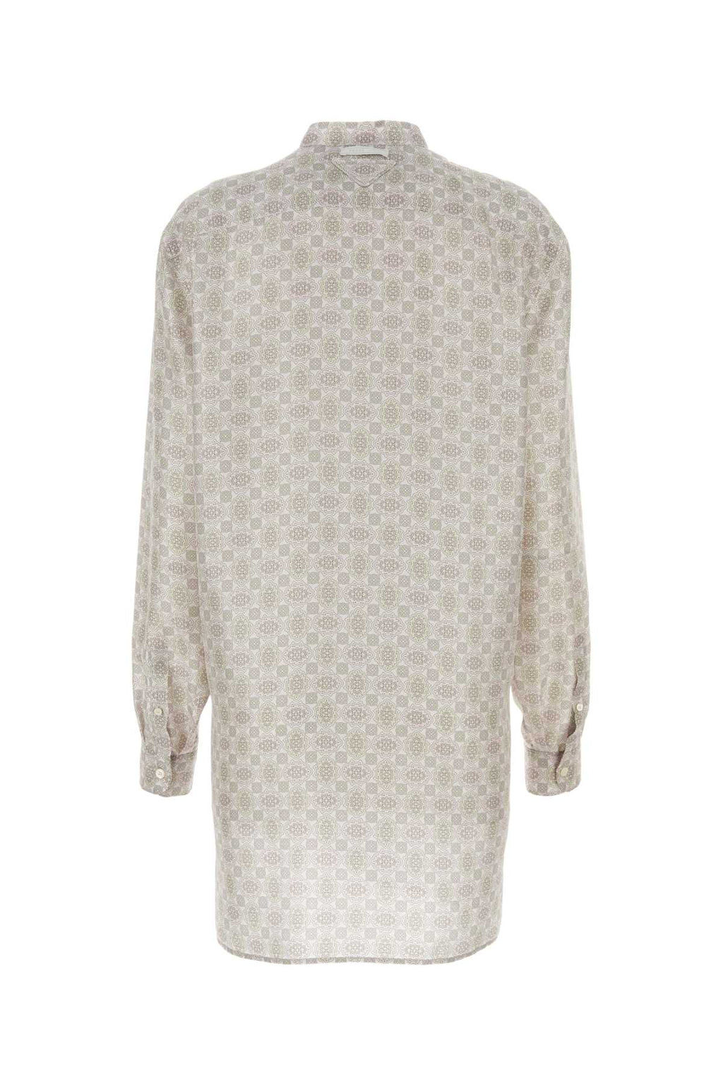 Prada ladies Printed Silk Shirt Dress button up