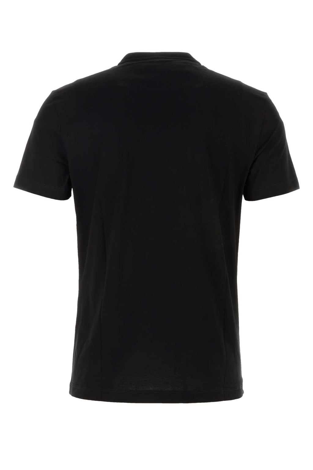 Versace Men's Black Cotton T-Shirt Tee logo